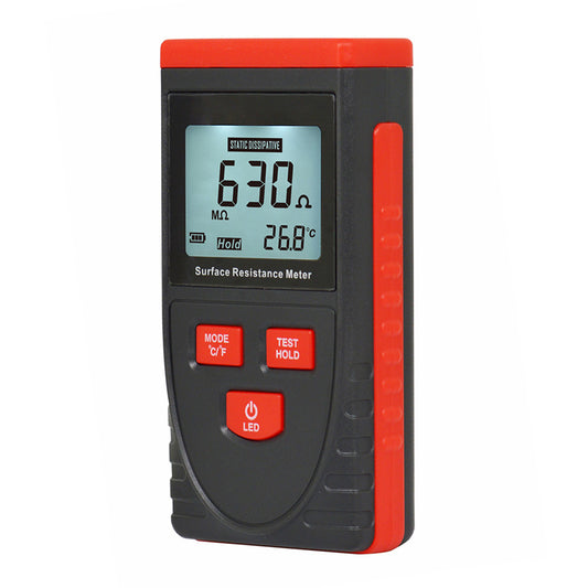 WINTACT Surface Resistance Tester Handheld LCD Digital Display Resistance Meter