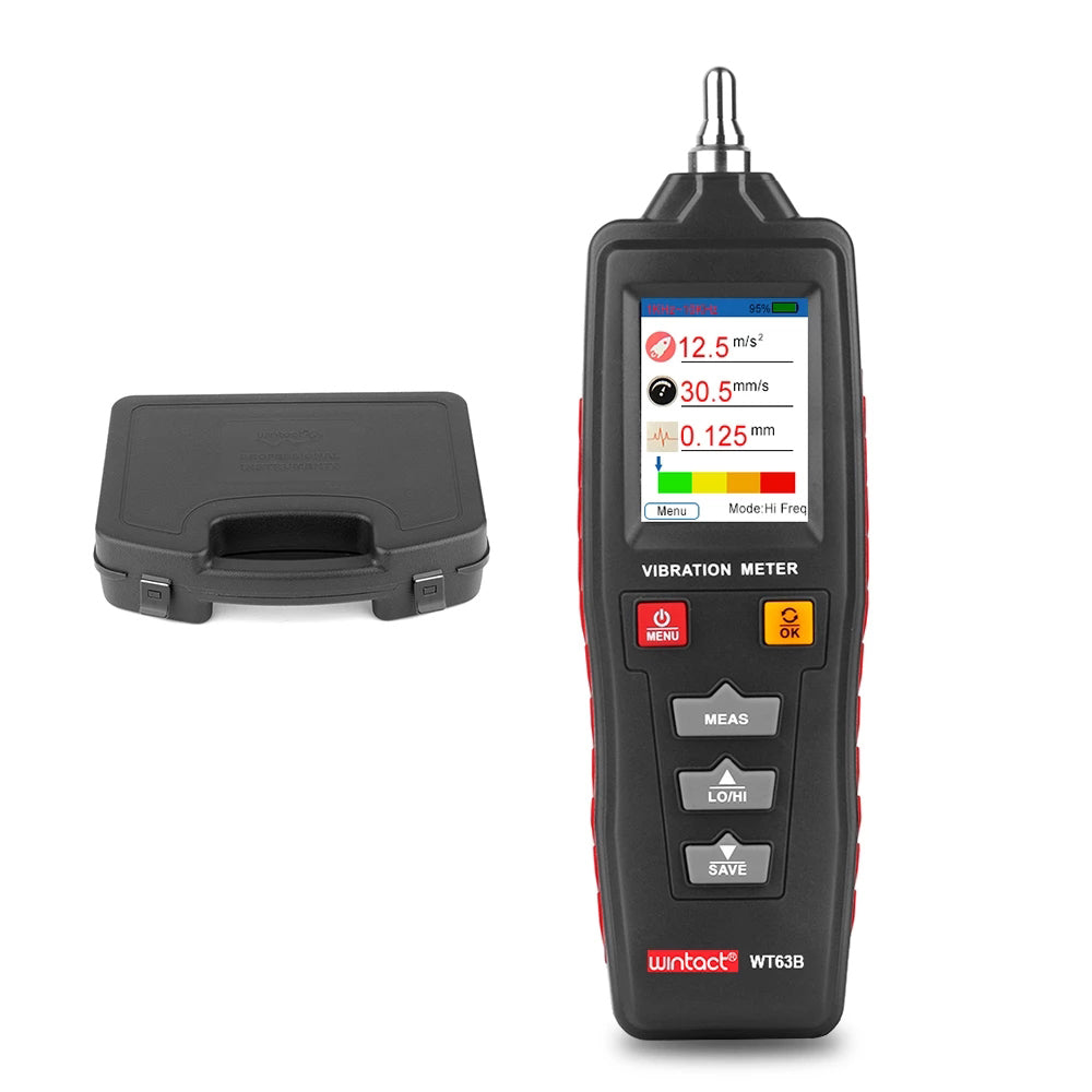 RZ WT63B Digital Vibration Meter Handheld Vibration Analyzer Vibration Tester