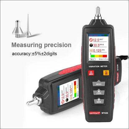 RZ WT63B Digital Vibration Meter Handheld Vibration Analyzer Vibration Tester