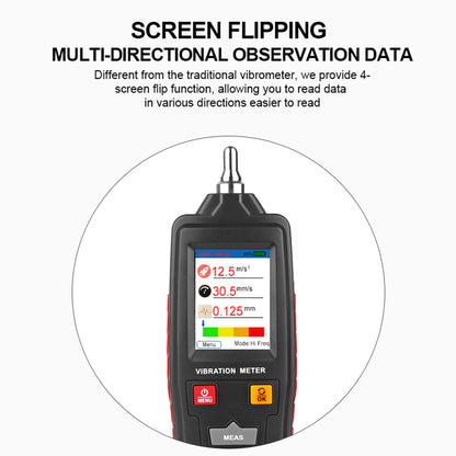 RZ WT63B Digital Vibration Meter Handheld Vibration Analyzer Vibration Tester