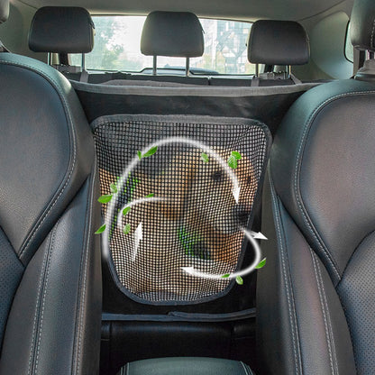 LDLC CZD-U-03 Car Rear Seat Protective Cover Waterproof Oxford Cloth Pet Dog Car Back Seat Cushion Mat with Mesh Window