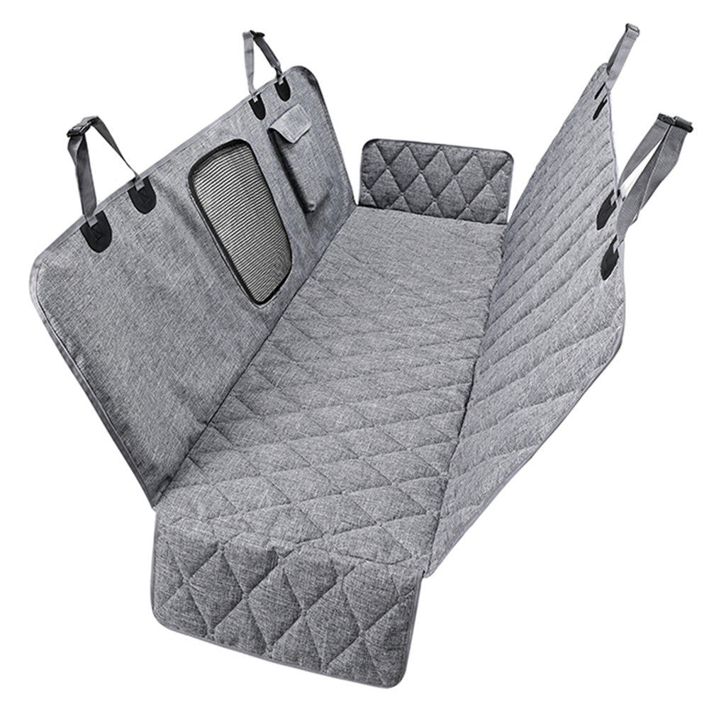 LDLC CZD-U-03 Car Rear Seat Protective Cover Waterproof Oxford Cloth Pet Dog Car Back Seat Cushion Mat with Mesh Window