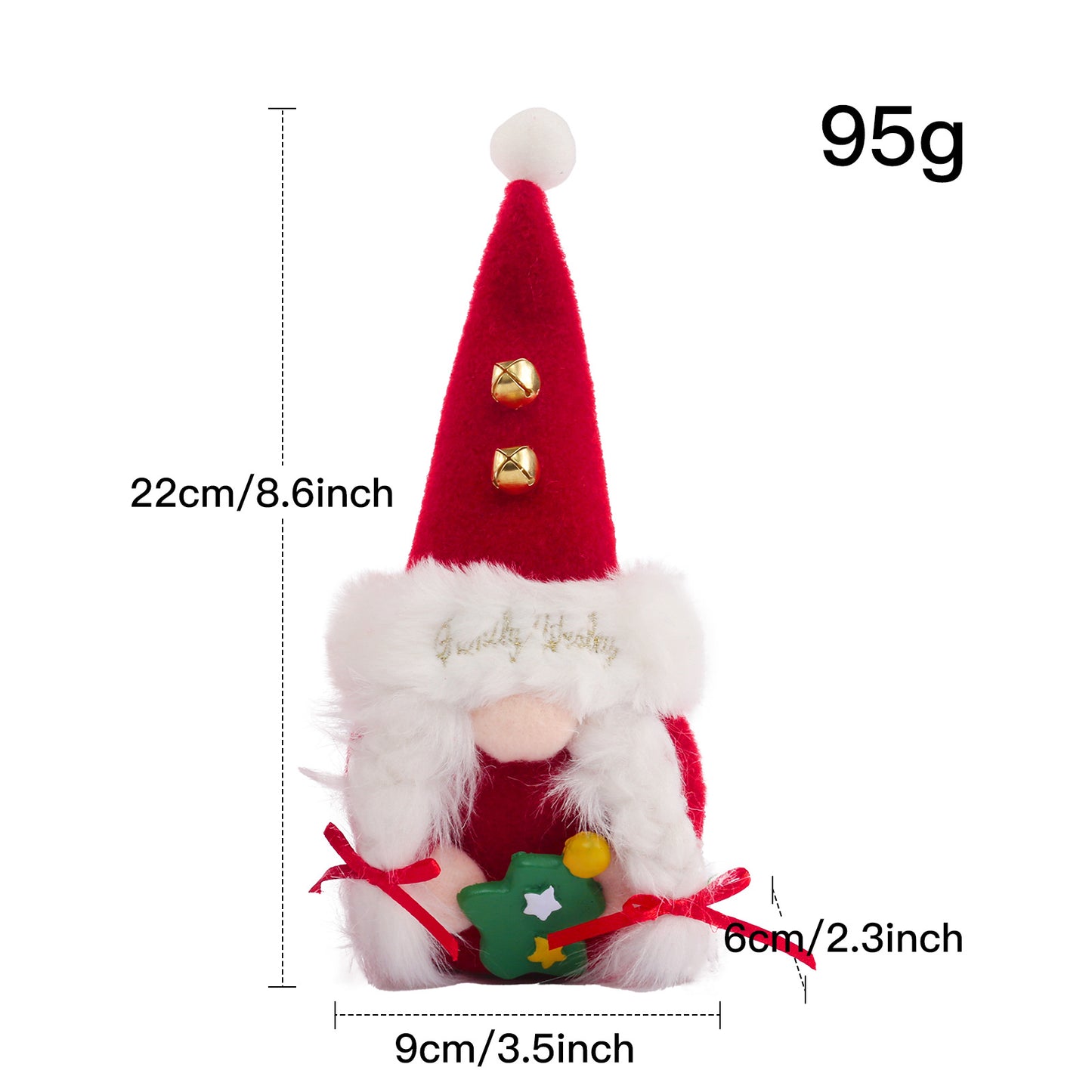 Christmas Gnome Doll Ornament Santa Cute Toy Decoration for Home Office Desktop