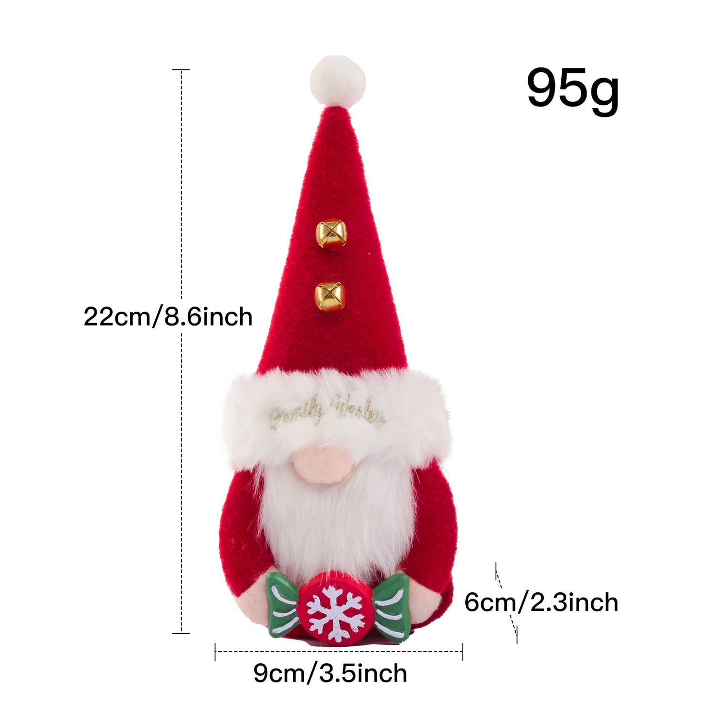 Christmas Gnome Doll Ornament Santa Cute Toy Decoration for Home Office Desktop