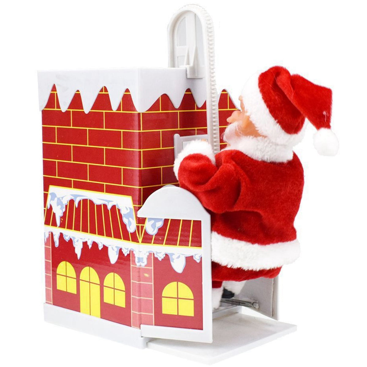 Electric Climbing Santa Claus Wall Chimney Climbing Santa Music Toy Kids Xmas Gift