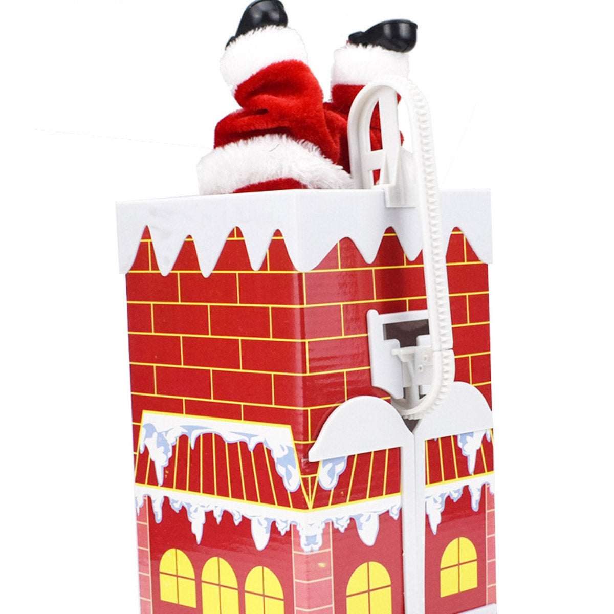 Electric Climbing Santa Claus Wall Chimney Climbing Santa Music Toy Kids Xmas Gift