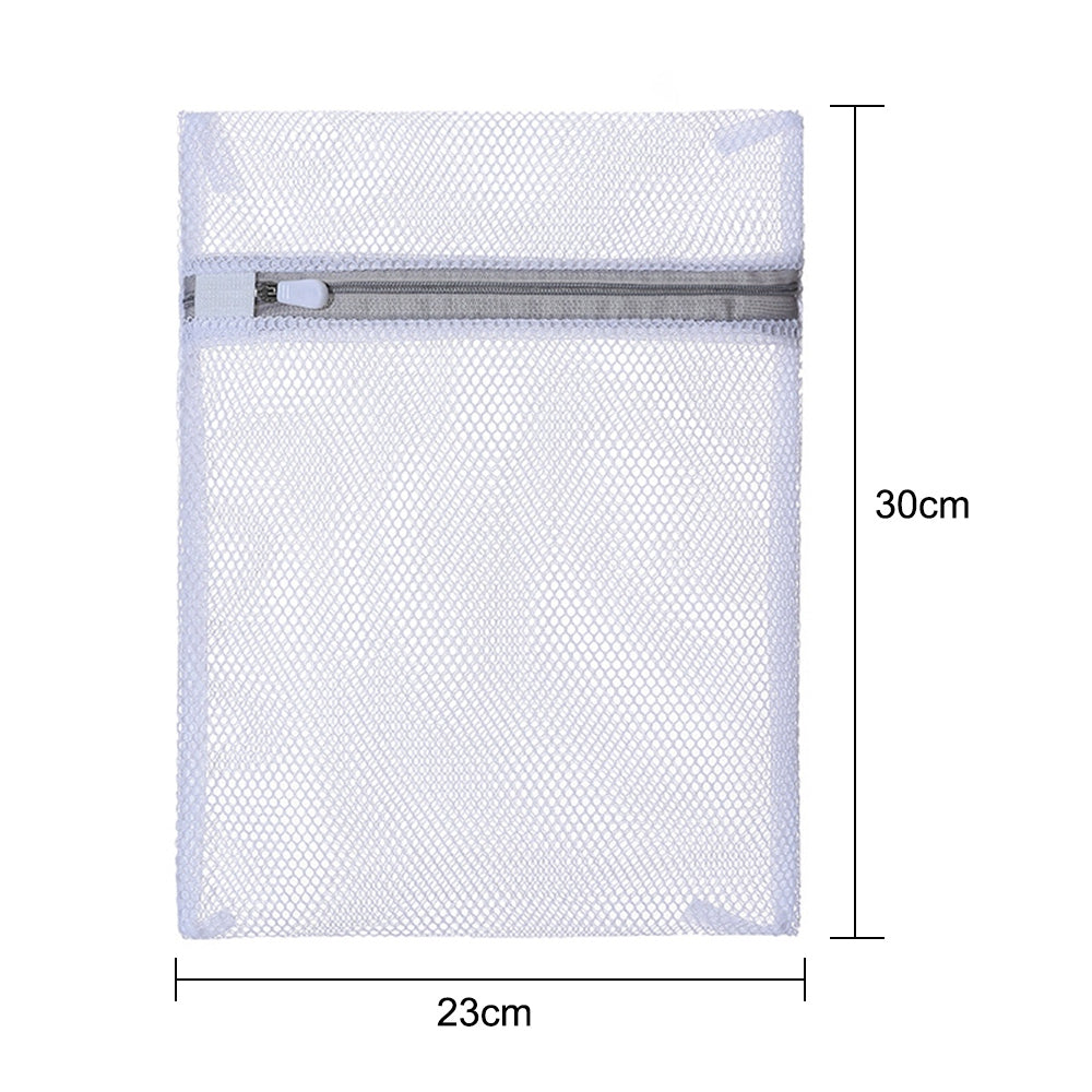 MM-X001 23x30cm 70g Thickened Mesh Laundry Delicate Clothes Underwear Bags Machine Washable Travel Clothes Storage Bags (Thick Mesh)