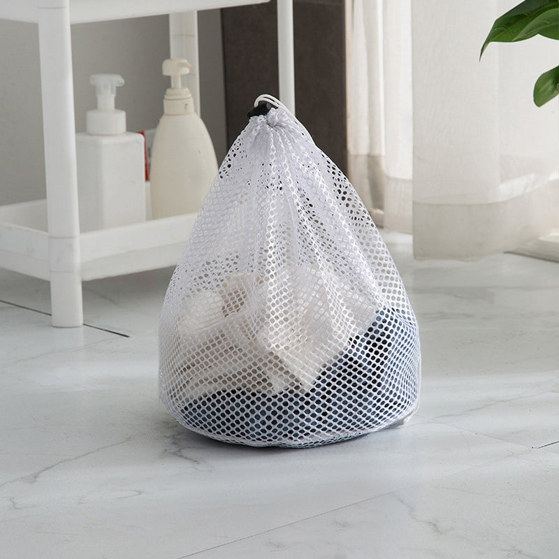 30x40cm Reusable Underwear Delicate Washing Bag Drawstring Laundry Bag (Thick Mesh)