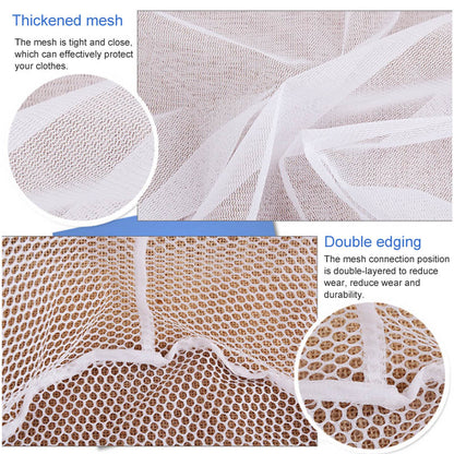 30x40cm Reusable Underwear Delicate Washing Bag Drawstring Laundry Bag (Thick Mesh)