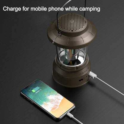 V6 Outdoor Camping Light Bluetooth Speaker Tent Hanging Light Camping Lantern Lamp