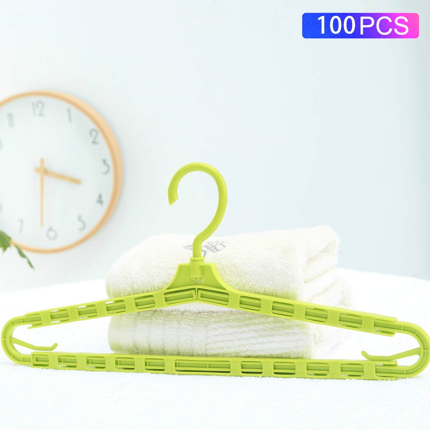 YM-155 100PCS Clothing Hangers Stretchable Foldable Design Closet Clothes Quilt Cover Hangers