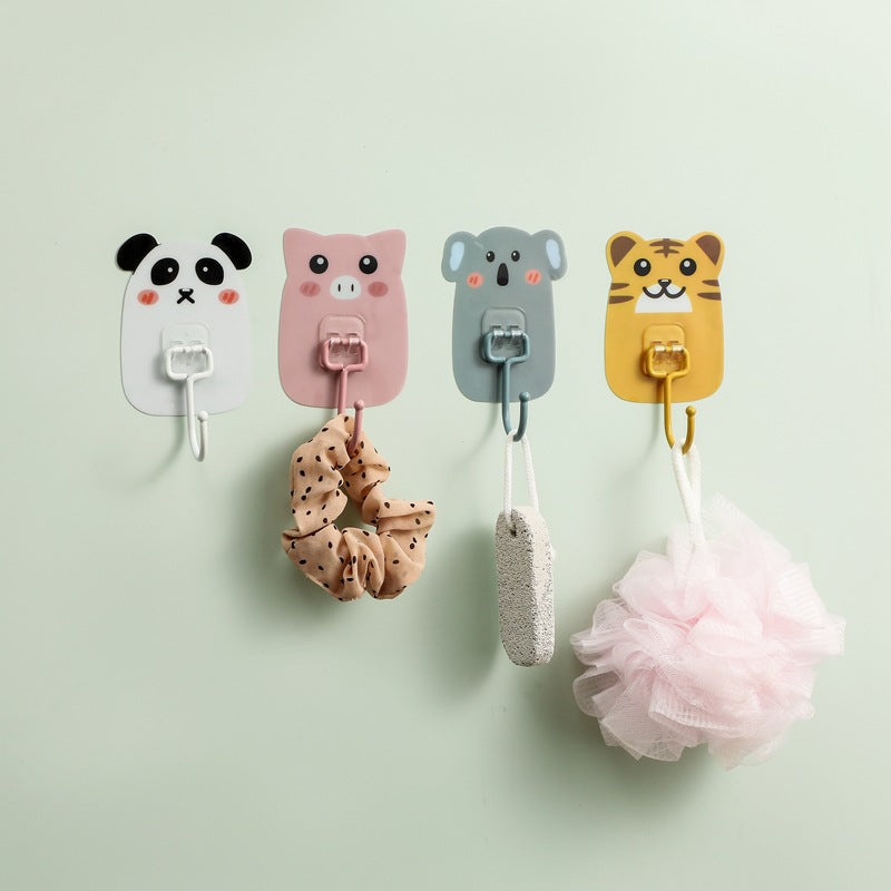 1172 Cute Animal Hook Children Room Wall Clothes Hanger Bathroom Kitchen Decorative Key Hanging Hook Storage Hook