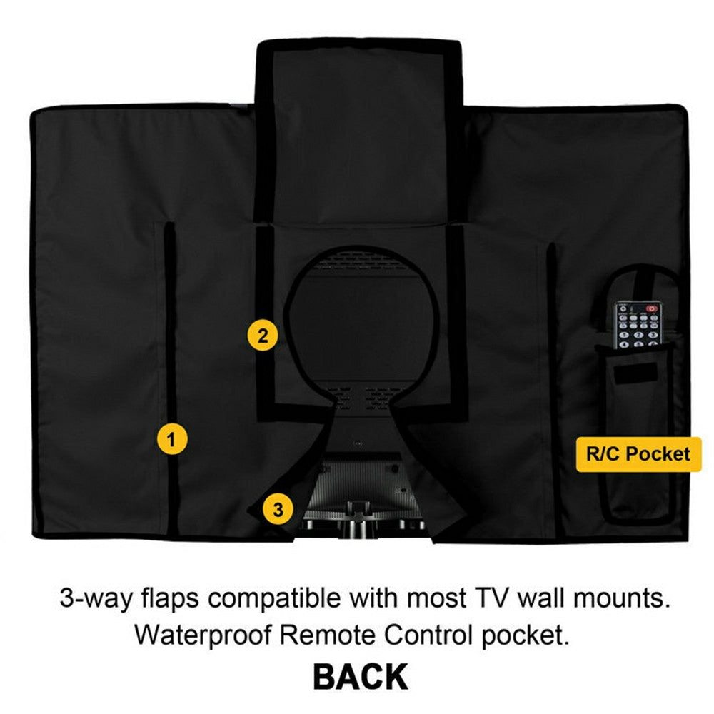 Outdoor Wall Mount TV Waterproof Dust-proof Cover Television Protective Cover for 30-32 inch TV