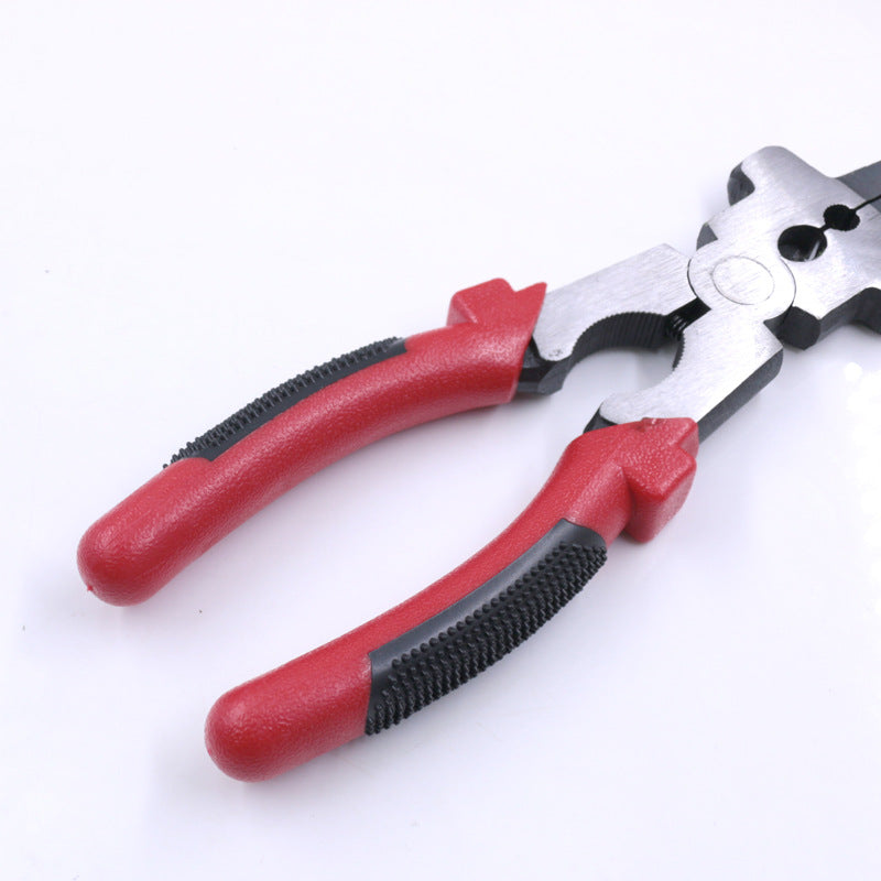 8 Inch Multi-function Welding Tongs High Carbon Steel Welder Gas Welding Protection Long-nosed Clamping Pliers