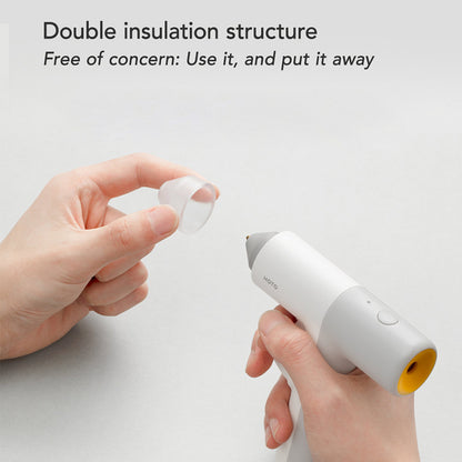 XIAOMIYOUPIN HOTO QWRJQ001 Electric Glue Gun Intelligent Temp Control USB Rechargeable Handheld Glue Gun with 10 Glue Sticks for Home Repair DIY Craft