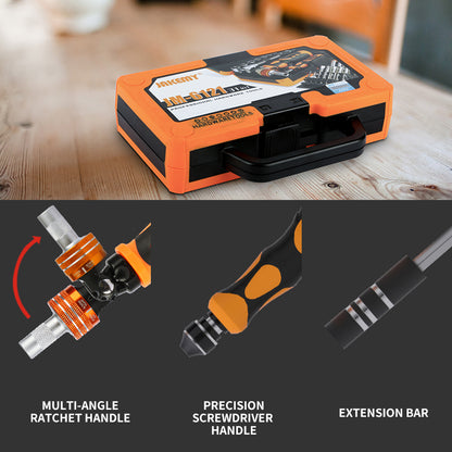 JAKEMY JM-6121 33-in-1 Household Screwdriver Set Portable Repair Tool Bits for TVs, Computers