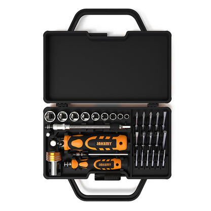 JAKEMY JM-6121 33-in-1 Household Screwdriver Set Portable Repair Tool Bits for TVs, Computers