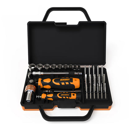 JAKEMY JM-6121 33-in-1 Household Screwdriver Set Portable Repair Tool Bits for TVs, Computers