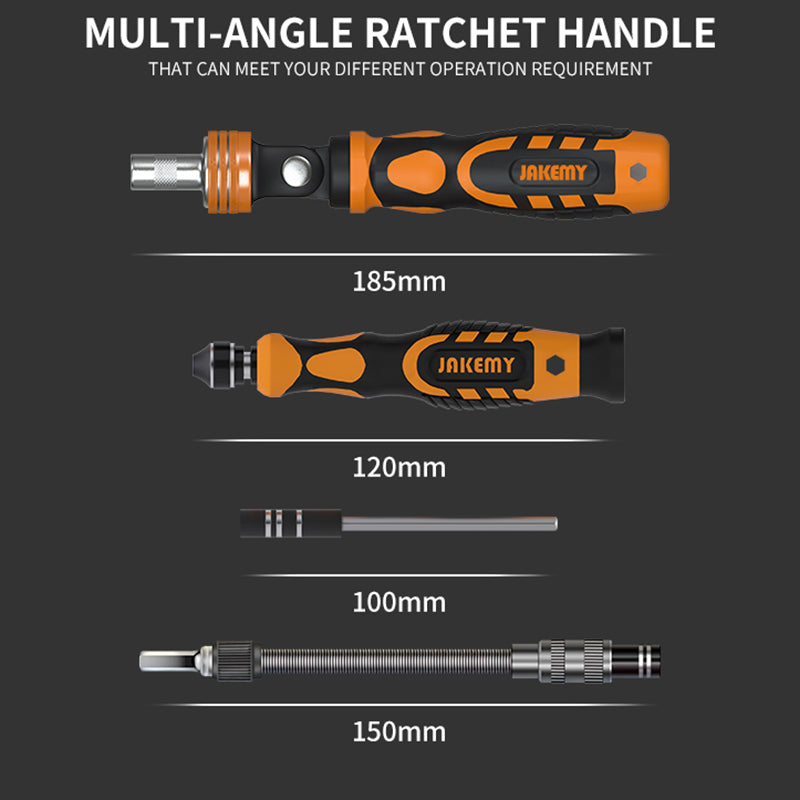 JAKEMY JM-6121 33-in-1 Household Screwdriver Set Portable Repair Tool Bits for TVs, Computers