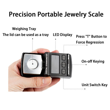 Audio Turntable LP Stylus Tracking Force Gauge Scale 100g/0.01g Multifunction Digital Dynamometer Scale