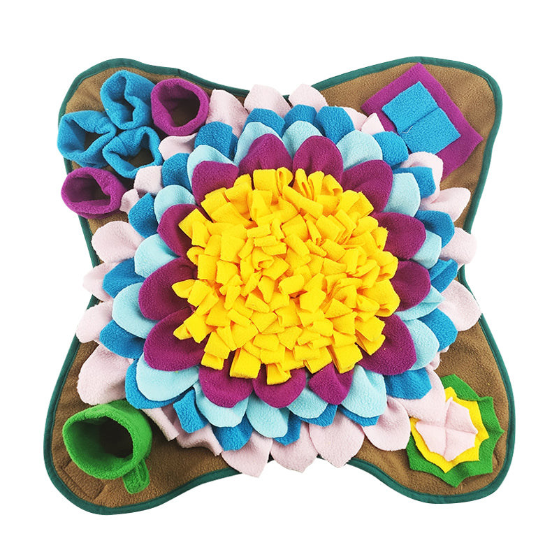 45*45cm Interactive Puzzle Feeding Mat Enrichment Toys Snuffle Mat Slow Feeder for Cats Dogs