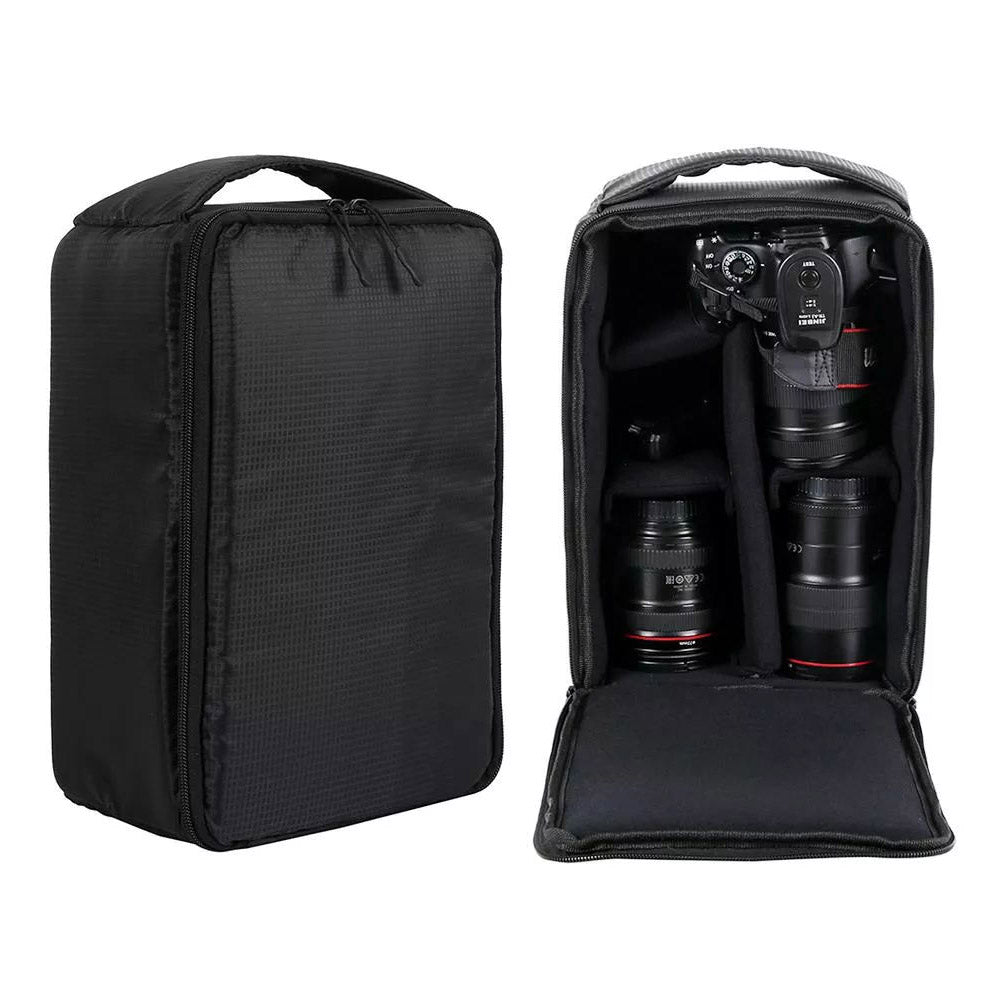 J1009 Polyester Waterproof Backpack DSLR Camera Backpack Camera Carrying Bag Outdoor Travel Shoulders Bag, Size: L