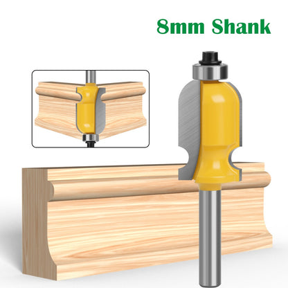 MC02080 8mm Shank Arc Deep Round Woodworking Milling Cutter Line Cutting Knife