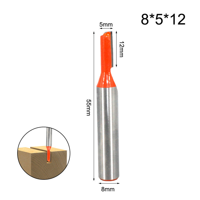 MC02083 8x5x12mm Woodworking Slotting Cutter 8mm Shank Trimmer Router Bit Carpenter Tool