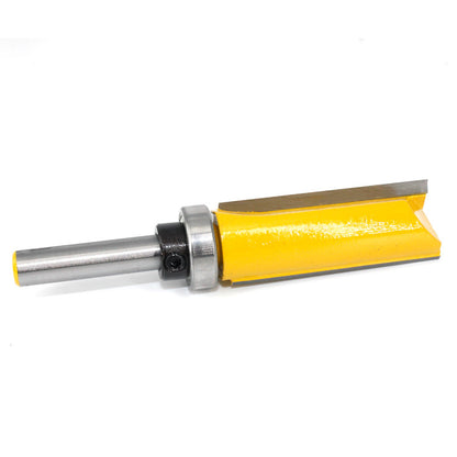 MC02214 2Pcs / Set 8mm Shank Flush Trim Router Bit Straight End / Bearing Trimming Template Wood Milling Cutter with Plastic Box