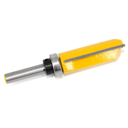 MC02214 8mm Shank Flush Trim Router Bit Straight End Template Wood Milling Cutter Carpenter Tool with Plastic Box