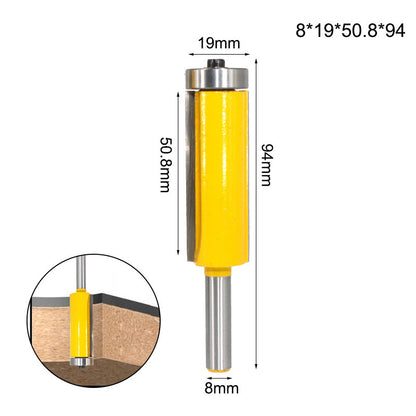 MC02214 8mm Shank Bearing Trimming Router Bit Wood Milling Cutter Carpenter Tool with Plastic Box