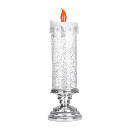 Christmas LED Candle Light Decorative Craft Night Light Colorful Fantasy Crystal Candles Tourist Souvenirs