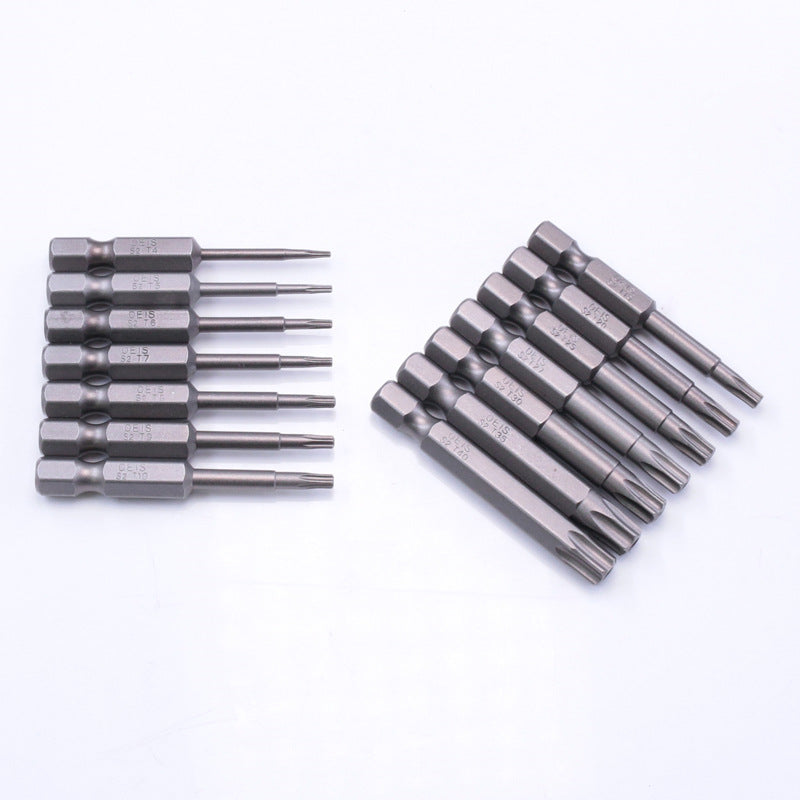 16PCS Torx Security Screwdriver Drill Bit Set S2 Steel 1 / 4 Inch Magnetic Hex Shank Star Bits