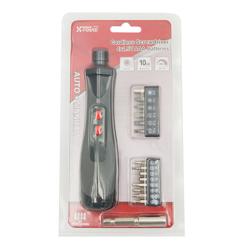 KCS213-S14B Multifunctional Electric Screwdriver Set Household Cordless Screwdriver with Red Button Switch