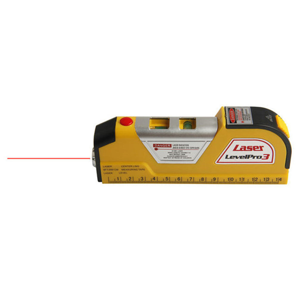 LV-02 Laser Horizon Vertical Measure Tape Horizontal Ruler 4-in-1 Infrared Laser Level Cross Line Laser Measure Tape