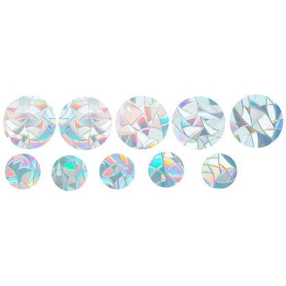 1Set Rainbow Prism Electrostatic Glass Sticker PVC Non-Adhesive Removable Window Colorful Film Sticker (No EN71)