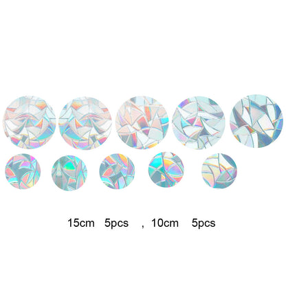 1Set Rainbow Prism Electrostatic Glass Sticker PVC Non-Adhesive Removable Window Colorful Film Sticker (No EN71)