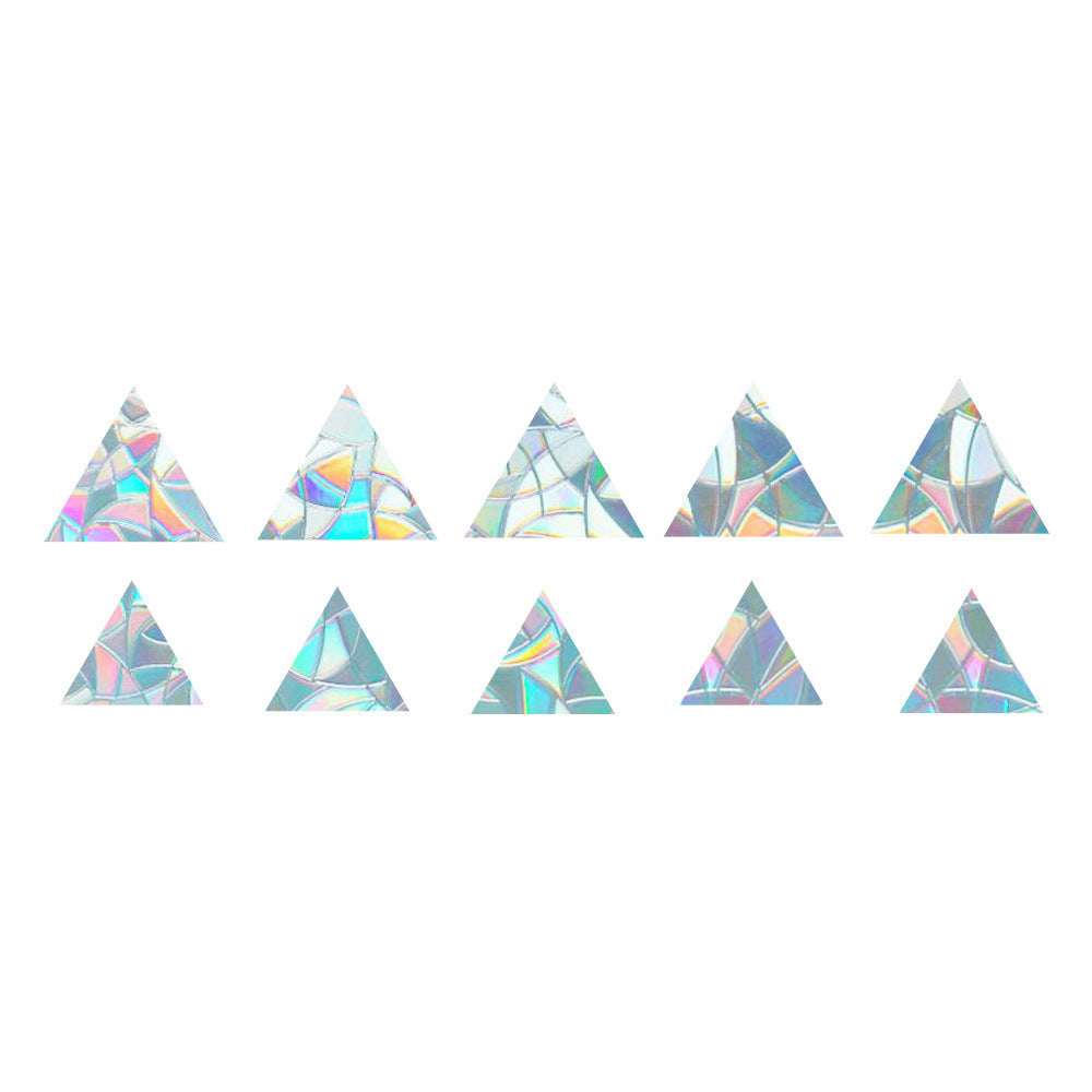 1Set Rainbow Prism Electrostatic Glass Sticker PVC Non-Adhesive Removable Window Colorful Film Sticker (No EN71)