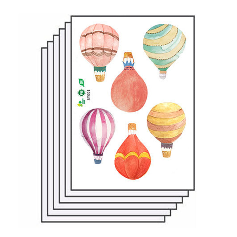 36Pcs / Set Cartoon Hot Air Balloon PVC Wall Stickers for Baby Kids Room Bedroom Nursery Removable DIY Wall Decals (No EN71 Certification)