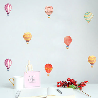 36Pcs / Set Cartoon Hot Air Balloon PVC Wall Stickers for Baby Kids Room Bedroom Nursery Removable DIY Wall Decals (No EN71 Certification)