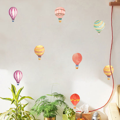 36Pcs / Set Cartoon Hot Air Balloon PVC Wall Stickers for Baby Kids Room Bedroom Nursery Removable DIY Wall Decals (No EN71 Certification)