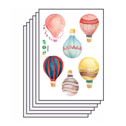 36Pcs / Set Cartoon Hot Air Balloon PVC Wall Stickers for Baby Kids Room Bedroom Nursery Removable DIY Wall Decals (No EN71 Certification)