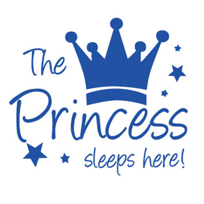 YJ912 1 Set Princess Crown Wall Decals PVC Sticker Wall Decoration for Kids Bedroom (No EN71 Certification), 28x32cm