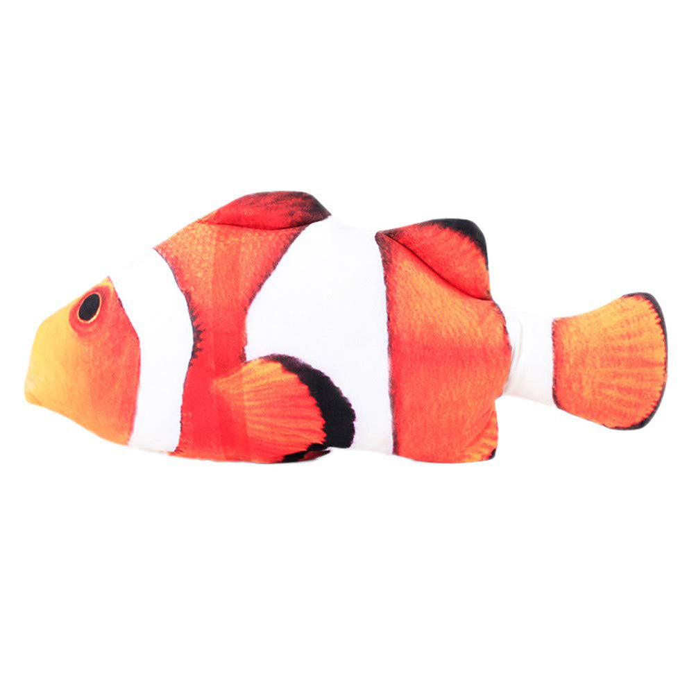 Cat Toy Electric Wagging Fish USB Charging Realistic Carp Doll Fish Plush Toy