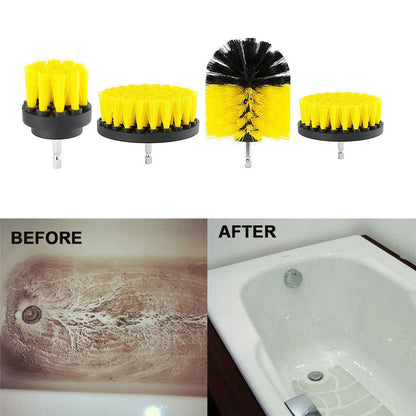 22Pcs 192922 Electric Drill Brush Set Scrub Pads and Sponge Bathroom Surfaces Tub Tile Power Scrubber Cleaning Kit