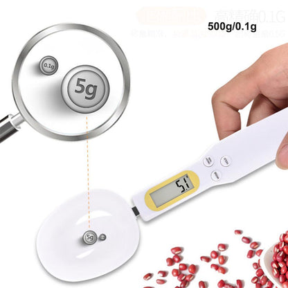 NS-S3 Portable Kitchen Measuring Spoon Food Scale Multi-Function Electronic Digital Spoon Scale with LCD Display (No Battery, Without FDA, BPA-free)