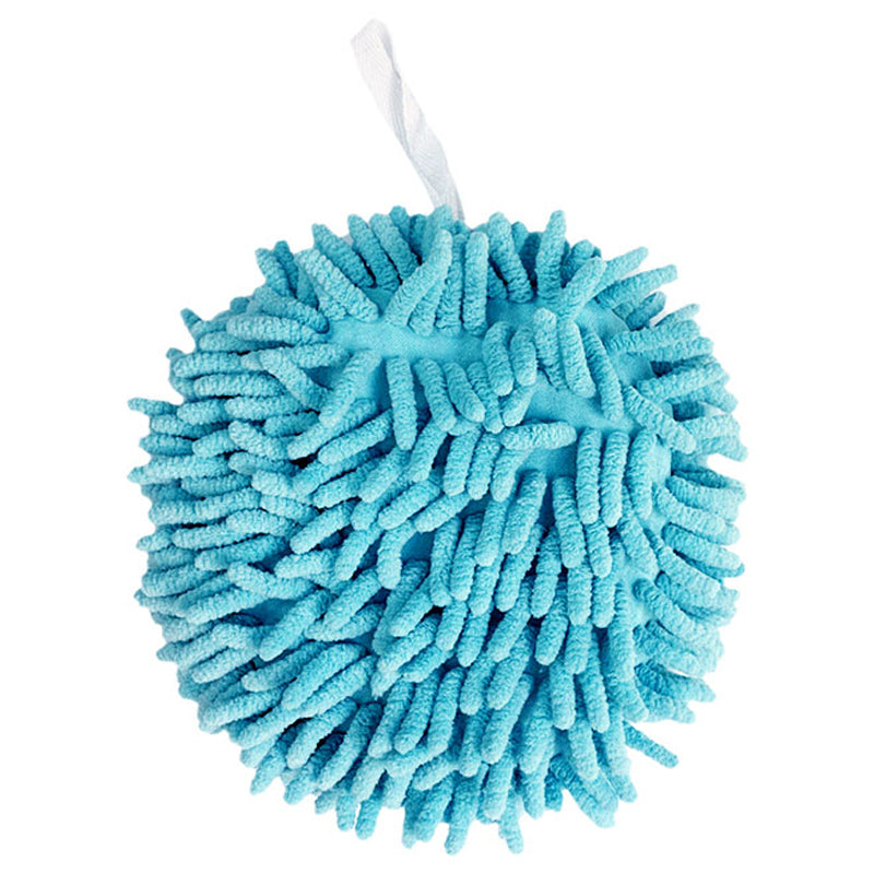 Hanging Hand Towel Pompom Design Water Absorbent Quick Drying Hand Wipe Towel Kitchen Bathroom Supply