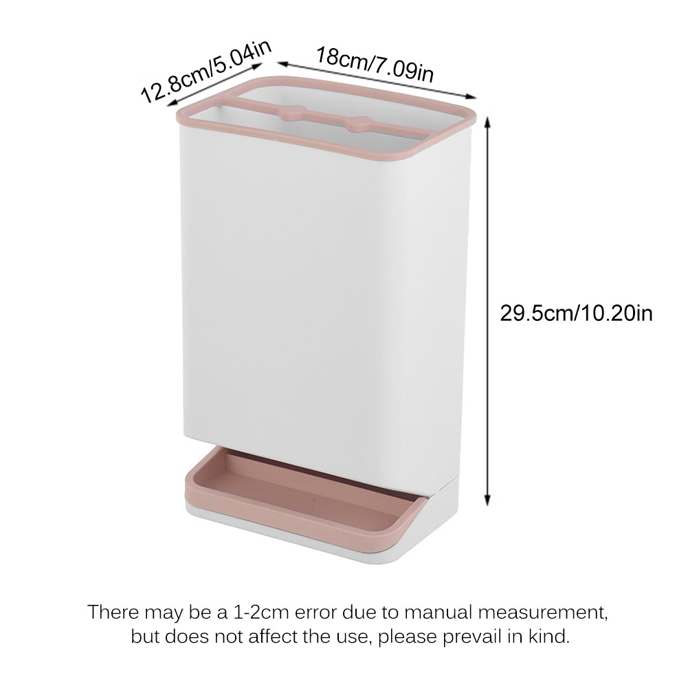 Umbrella Stand with Drip Tray 6 Holes Umbrella Holder Stand Plastic Detachable Umbrella Storage Rack