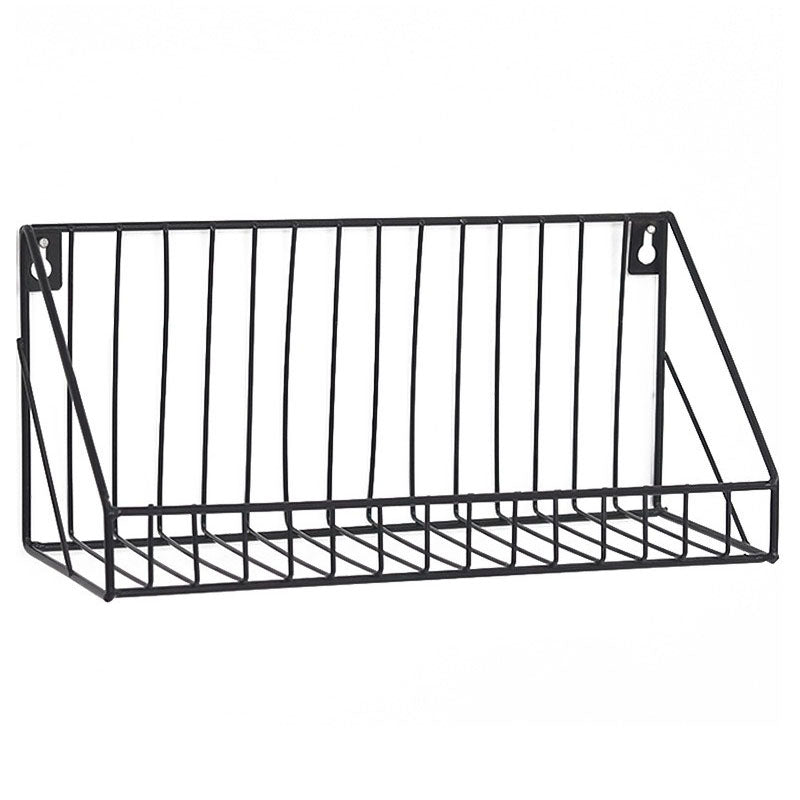 956 Living Room Bathroom Wall Storage Rack Iron Wall Mounted Shelf Holder, Size S