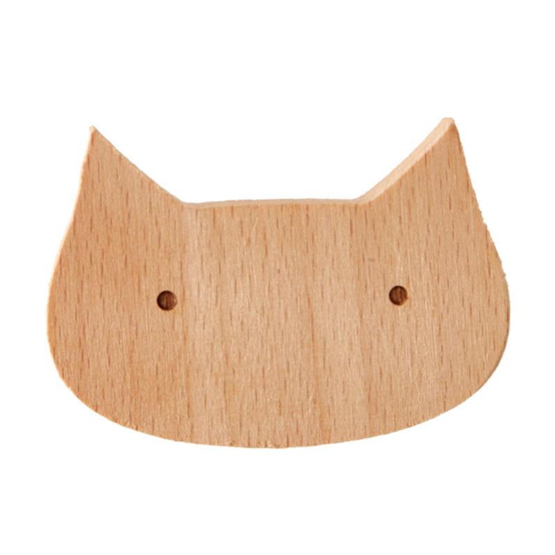 KTGJ001 Cute Animal Shaped Hook Wall Hanging Coat Rack Home Decoration Solid Wood Hanger